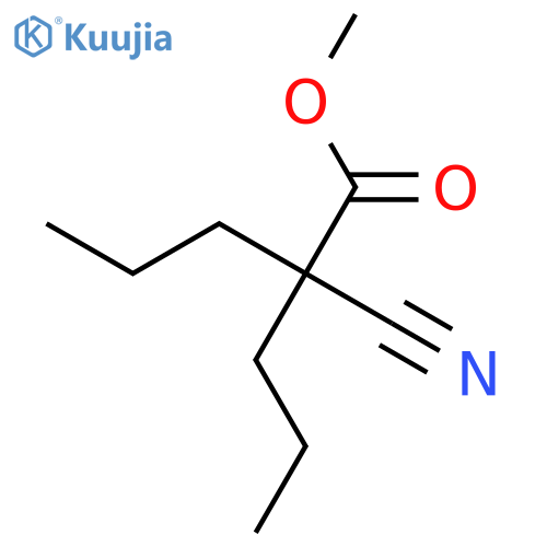 Methyl 2-cyano-2-propylpentanoate structure