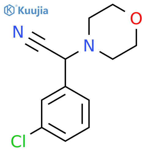2-(3-Chlorophenyl)-2-morpholinoacetonitrile structure