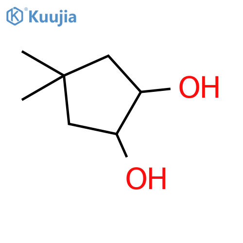 4,4-dimethylcyclopentane-1,2-diol structure