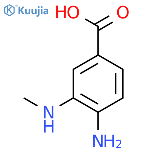 4-Amino-3-(methylamino)benzoic acid structure