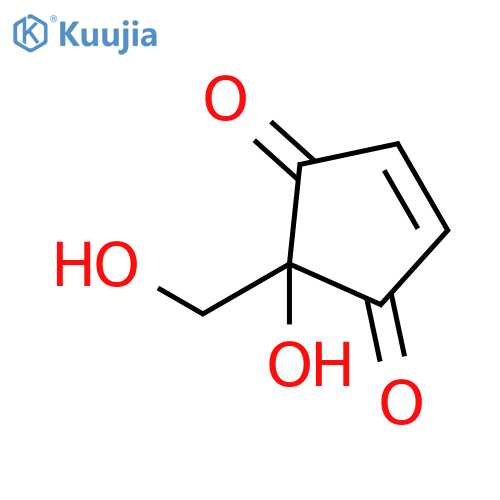 2-hydroxy-2-(hydroxymethyl)cyclopent-4-ene-1,3-dione structure