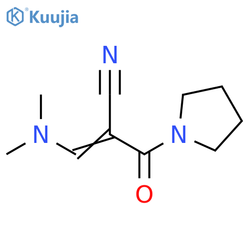 3-Dimethylamino-2-(pyrrolidine-1-carbonyl)-acrylonitrile structure