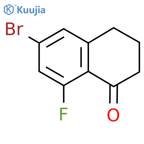 1(2H)-NAPHTHALENONE, 6-BROMO-8-FLUORO-3,4-DIHYDRO- structure