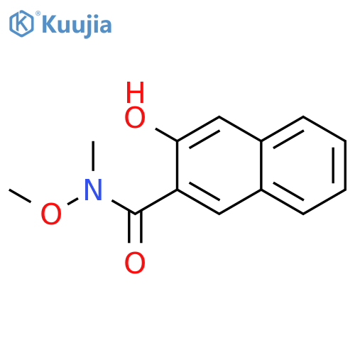 3-Hydroxy-N-methoxy-N-methylnaphthalene-2-carboxamide structure