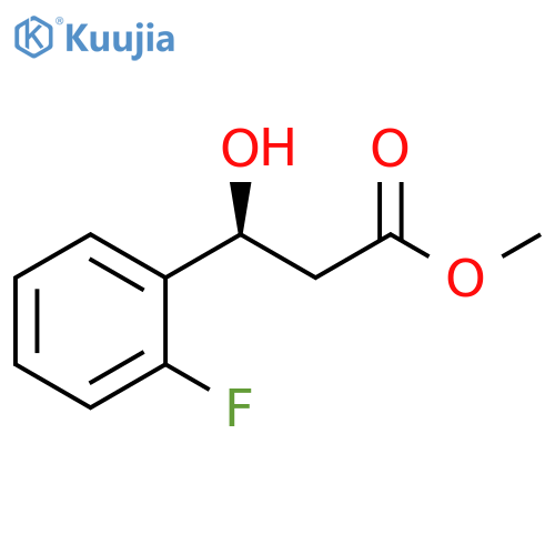 methyl (3S)-3-(2-fluorophenyl)-3-hydroxypropanoate structure