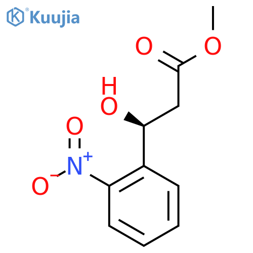 methyl (3S)-3-hydroxy-3-(2-nitrophenyl)propanoate structure