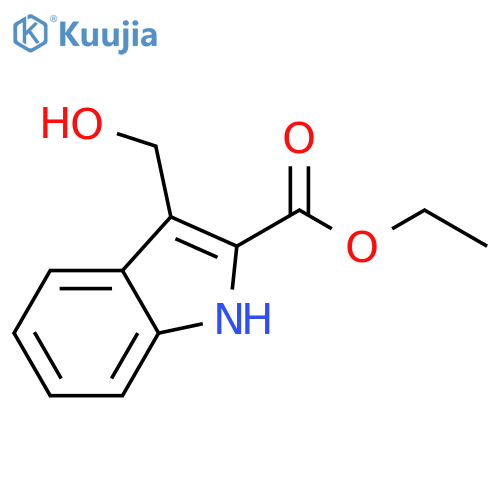 Ethyl 3-(hydroxymethyl)-1H-indole-2-carboxylate structure