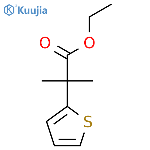 Ethyl 2-methyl-2-(thiophen-2-yl)propanoate structure