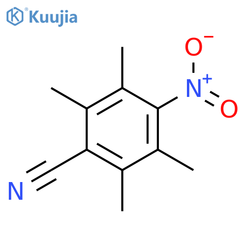 BENZONITRILE, 2,3,5,6-TETRAMETHYL-4-NITRO- structure