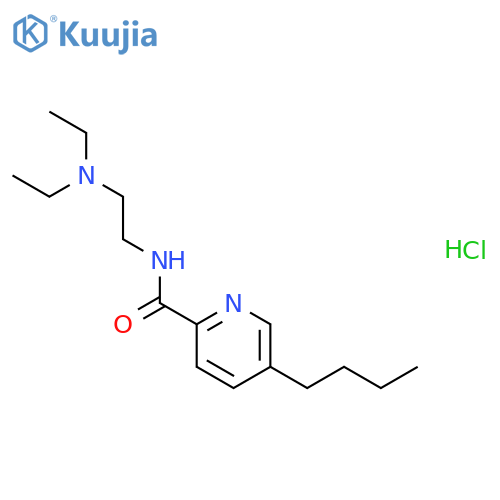 5-butyl-N-[2-(diethylamino)ethyl]pyridine-2-carboxamide hydrochloride structure