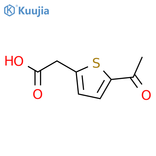 2-(5-acetylthiophen-2-yl)acetic acid structure