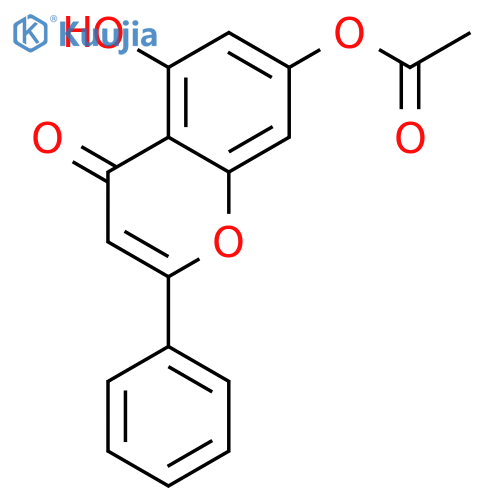 5-Hydroxy-7-acetoxyflavone structure