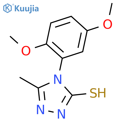 4-(2,5-Dimethoxyphenyl)-5-methyl-4H-1,2,4-triazole-3-thiol structure