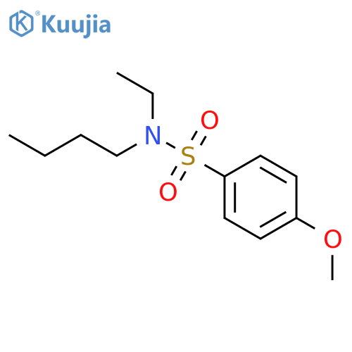 N-butyl-N-ethyl-4-methoxybenzenesulfonamide structure