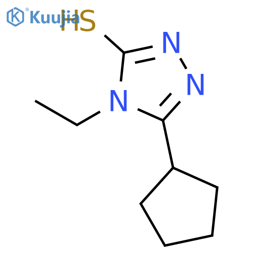 5-Cyclopentyl-4-ethyl-4H-1,2,4-triazole-3-thiol structure
