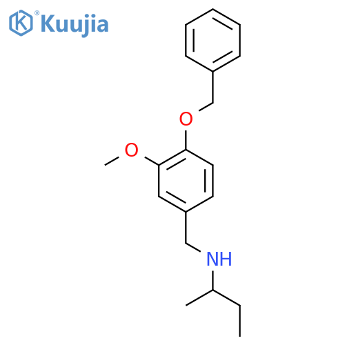 {[4-(Benzyloxy)-3-methoxyphenyl]methyl}(butan-2-yl)amine structure