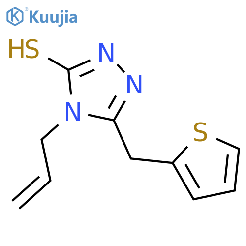 4-Allyl-5-(2-thienylmethyl)-4H-1,2,4-triazole-3-thiol structure