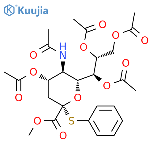 4,7,8,9-Tetraacetate-N-acetyl-2-S-phenyl-2-thio-β-neuraminic Acid structure