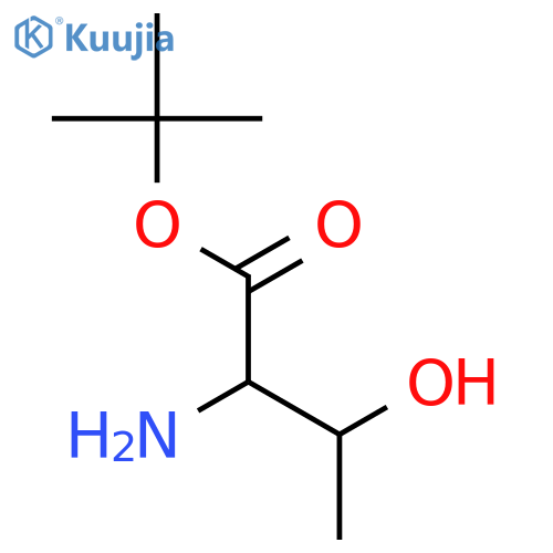 tert-butyl (2S,3R)-2-amino-3-hydroxybutanoate structure