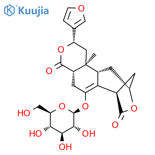 (2S)-2β-(3-Furyl)-6-(β-D-glucopyranosyloxy)-5,7,10,11,11aα,11b-hexahydro-11bβ-methyl-7β,10β-methano-2H-pyrano[4,3-g][3]benzoxepine-4,8(1H,4aαH)-dione structure