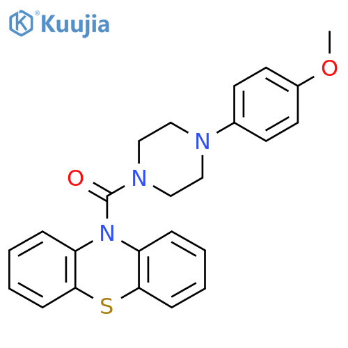10-4-(4-methoxyphenyl)piperazine-1-carbonyl-10H-phenothiazine structure