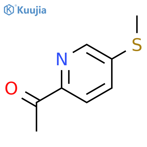 Ethanone, 1-[5-(methylthio)-2-pyridinyl]- structure