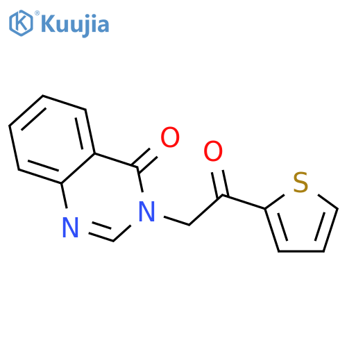 4(3H)-QUINAZOLINONE, 3-[2-OXO-2-(2-THIENYL)ETHYL]- structure