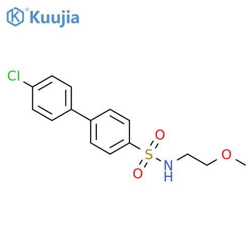 4'-chloro-N-(2-methoxyethyl)-[1,1'-biphenyl]-4-sulfonamide structure
