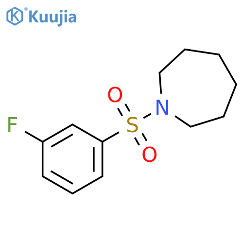 1-(3-fluorobenzenesulfonyl)azepane structure
