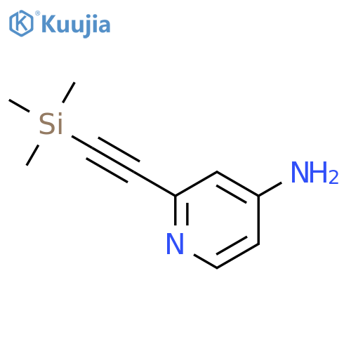 2-[2-(trimethylsilyl)ethynyl]pyridin-4-amine structure