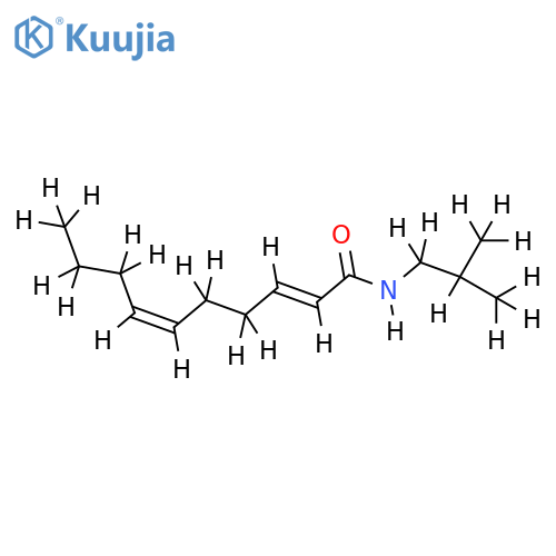 deca-2t,6c-dienoic acid isobutylamide structure