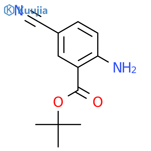 tert-butyl 2-amino-5-cyanobenzoate structure