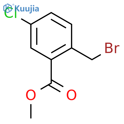 Methyl 2-(bromomethyl)-5-chlorobenzoate structure