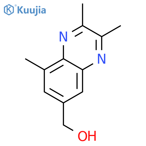 2,3,8-trimethyl-6-Quinoxalinemethanol structure
