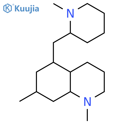 (4aS,5R,7S,8aS)-1,7-dimethyl-5-[(1-methylpiperidin-2-yl)methyl]decahydroquinoline structure