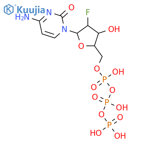 Cytidine 5'-(tetrahydrogen triphosphate), 2'-deoxy-2'-fluoro- structure