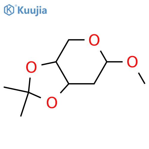2-Deoxy-erythro-pentose; β-D-Pyranose-form, Me glycoside, 3,4-O-isopropylidene structure