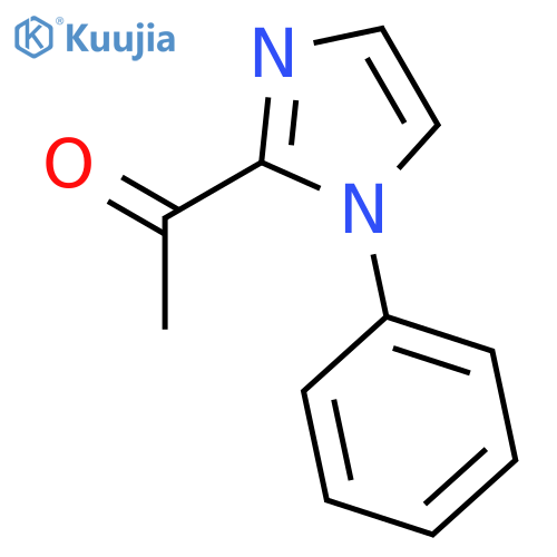 1-(1-phenyl-1H-imidazol-2-yl)ethan-1-one structure