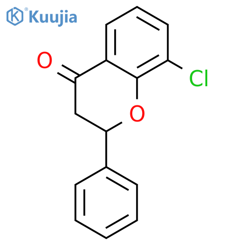4H-1-Benzopyran-4-one, 8-chloro-2,3-dihydro-2-phenyl- structure