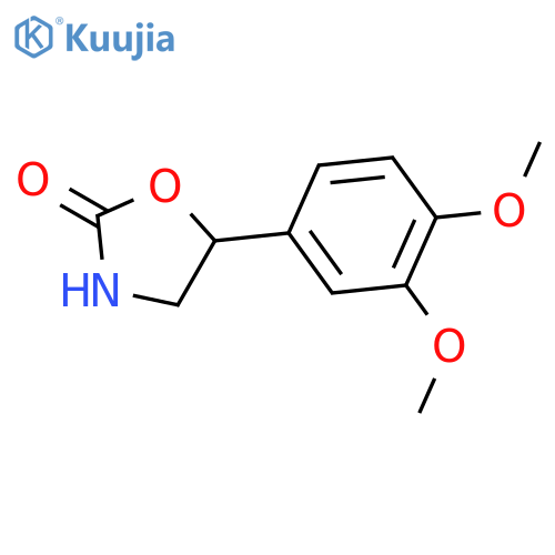 5-(3,4-dimethoxyphenyl)-1,3-oxazolidin-2-one structure