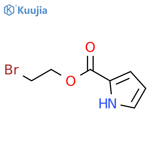 2-bromoethyl 1H-pyrrole-2-carboxylate structure