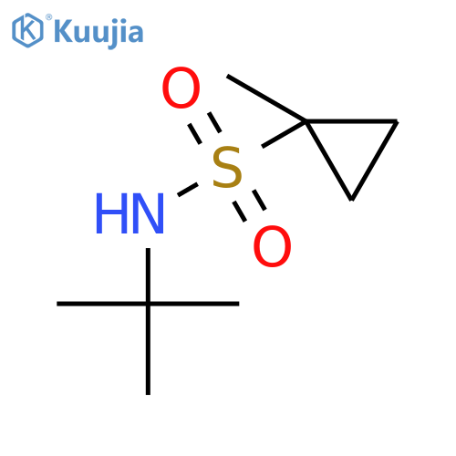 N-Tert-butyl-1-methylcyclopropane-1-sulfonamide structure