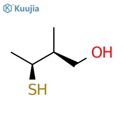 1-BUTANOL, 3-MERCAPTO-2-METHYL-, (2S,3S)- structure