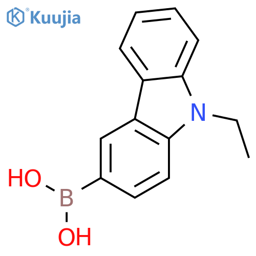 (9-Ethyl-9H-carbazol-3-yl)boronic acid structure