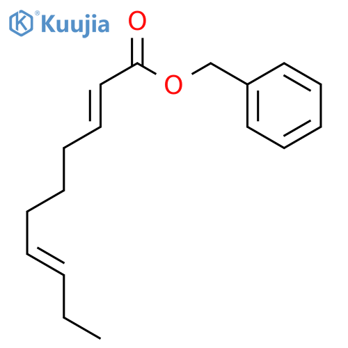 2,7-Decadienoic acid, phenylmethyl ester, (E,E)- structure