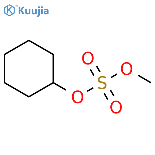 Sulfuric acid, cyclohexyl methyl ester structure