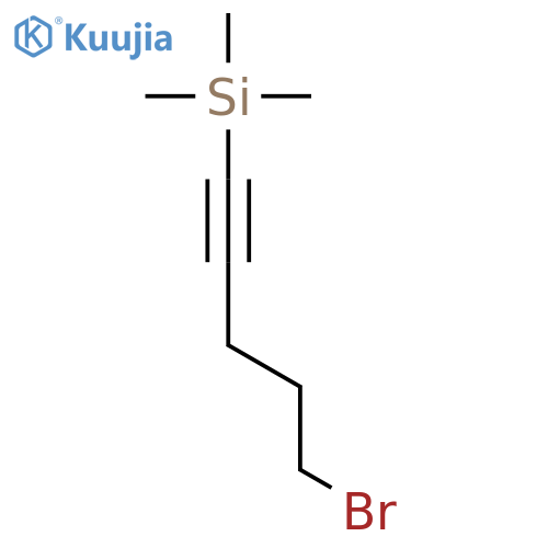 (5-bromopent-1-yn-1-yl)trimethylsilane structure