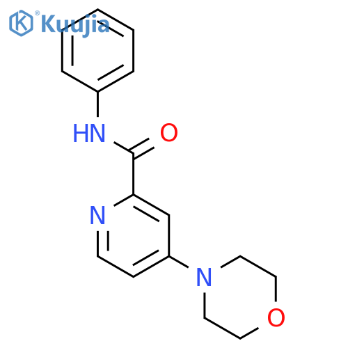 2-Pyridinecarboxamide,4-(4-morpholinyl)-N-phenyl- structure