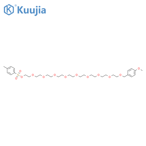 2,5,8,11,14,17,20,23,26-Nonaoxaoctacosan-28-ol,1-(4-methoxyphenyl)-, 4-methylbenzenesulfonate structure