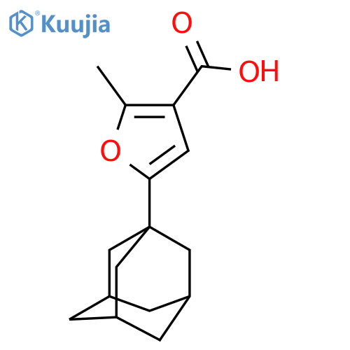 5-(1-Adamantyl)-2-methyl-3-furoic acid structure